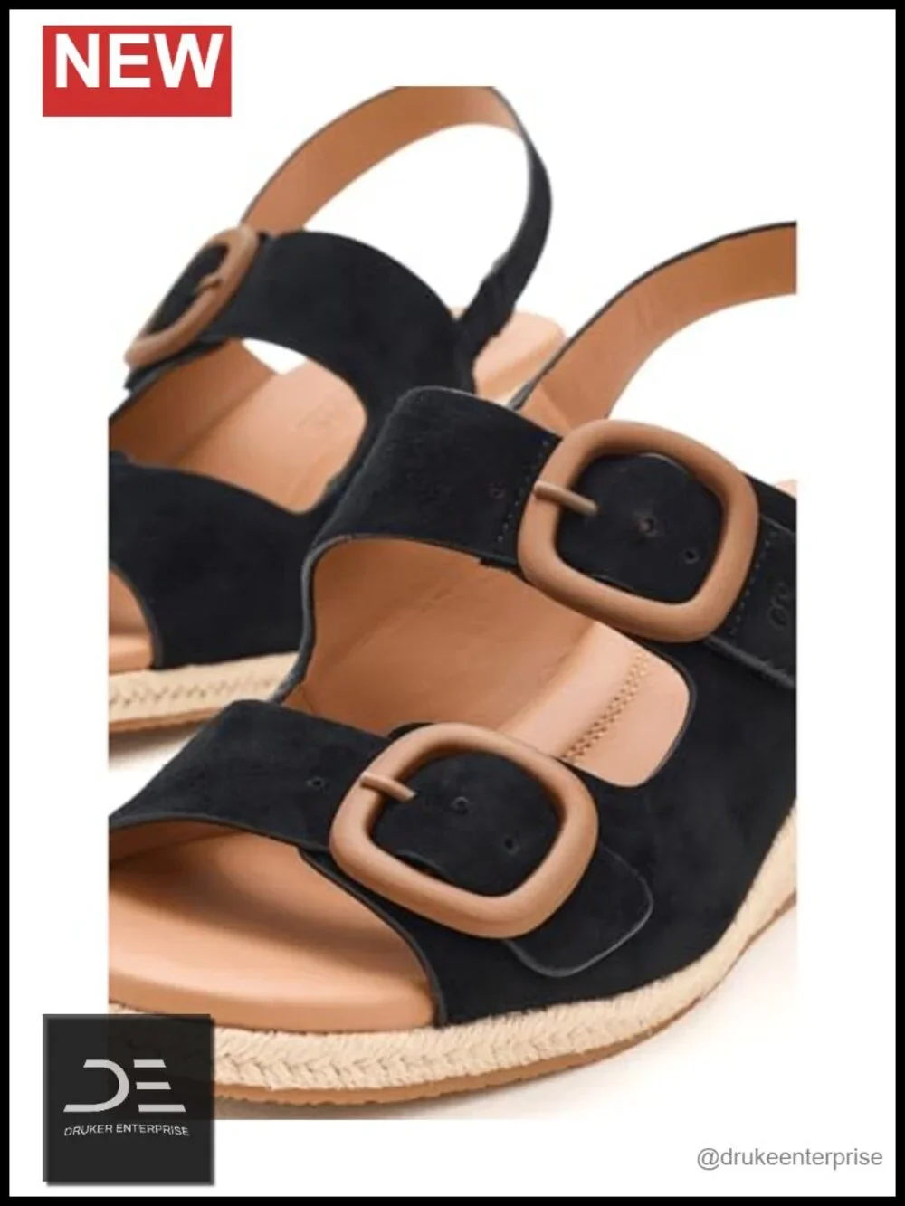 Espadrille Wedge Sandals Leather Lining Slingback